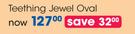 Babe Eeze Teething Jewel Oval-Each
