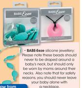 Babe Eeze Silicone Jewellery Teething Jewel Pendant-Each