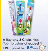 Clicks Kids Toothbrushes-Each