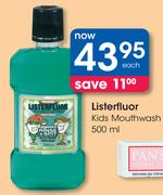 Listerfluor Kids Mouthwash-500ml Each