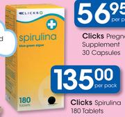 Clicks Spirulina Tablets-180's pack