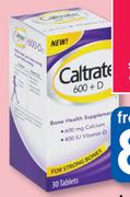 Caltrate 600+D Tablets-30's Pack