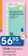 Clicks Pregnancy Supplement Capsules-30's Pack