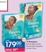 Pampers Active Baby Pants Disposable Nappies Jumbo Pack-Per Pack