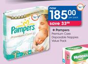 Pampers Premium Care Disposable Nappies Value Pack-Per Pack