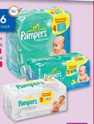 Pampers Baby Wipes Fresh-2x64's Pack Or Sensitive-2x56's Pack