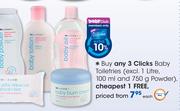 Clicks Baby Toiletries(Excl. 1ltr, 100ml And 750g Powder)-Each