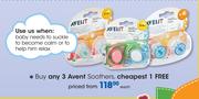 Avent Soothers-Each