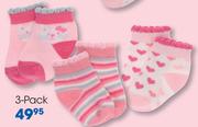 Clicks Baby Sock 3 Pack