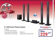 LG 5.1 DVD Home Theatre System LHD657