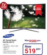 Samsung 49" Curved Smart Full HD LED TV 49K6500