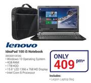 Lenovo Ideapad 100 i5 Notebook 80QQ01GESA