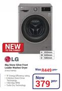 LG 8Kg Stone Silver Front Loader Washer/Dryer FH4U2TMP8S