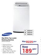 Samsung 9Kg White Top Loader Washing Machine WA90H4200SW
