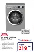 Defy 6Kg Metallic Front Loader Washing Machine DAW374