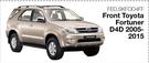 Skinz Front Seat Cover Set For Toyota Fortuner D4D 2005-2015 FED.SKFOD4FF-Per Set
