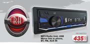 RA MP3 Radio Unit, USB Mirror Link To Phone, BT, FM, Aux In REF.RABTR03-Each