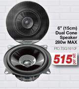 Pioneer 6" (15cm) Dual Cone Speaker 280W Max PIo.TSG1610F-Per Set