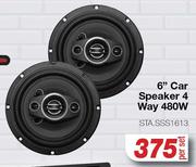 Star Sound 6" Car Speaker 4 Way 480W STA.SSS1613-Per Set
