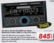Star Sound Deckless Double Din MP3 Car Radio STA.SS450BTD-Each