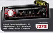 Star Sound Clip Off Face/Digital Radio/BT Supports DVD/VCD/MP3/CD/MP4 STA.SS9700BT-Each