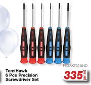 Tomi Hawk 6 Pce Precision Screwdriver Set FED.AKT32154D-Per Set