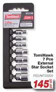 Tomi Hawk 7 Pce External Star Socket Set FED.AKT33202-Per Set