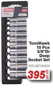 Tomi Hawk 10 Pce 3/8" Dr Deep Socket Set FED.AKT45204-Per Set