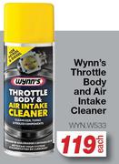 Wynn's Throttle Body & Air Intake Cleaner WYN.W533-Each