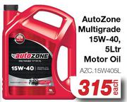 Autozone Multigrade 15W-40 Motor Oil AZC.15W405L-5L Each