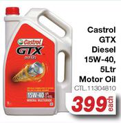 Castrol GTX Diesel 15W-40 Motor Oil CTL.11304810-5L Each