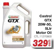 Castrol GTX 20W-50 Motor Oil CTL.11270800-5L Each