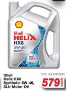 Shell Helix HX8 Synthetic 5W-40 Motor Oil SHL.550045698-5L 