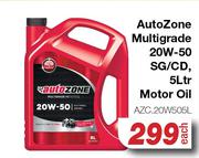 Autozone Multigrade 20W-50 SG/CD Motor Oil AZC.20W505L-5L Each