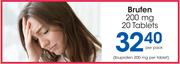 Brufen 200mg 20 Tablets-Per Pack