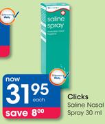 Clicks Saline Nasal Spray-30ml