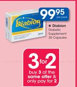 Diabion Diabetic Supplement 30 Capsules-Per Pack