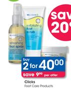 Clicks Foot Care Products-For 2