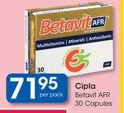 Cipla Betavit AFR 30 Capsules-Per Pack
