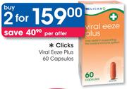 Clicks Viral Eeze Plus 60 Capsules-For 2