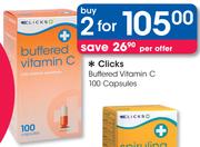 Clicks Buffered Vitamin C 100 Capsules-For 2