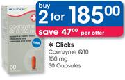 Clicks Coenzyme Q10 150mg-2x30 Capsules