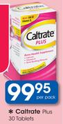 Caltrate Plus 30 Tablets-Per Pack