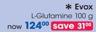 Evox L-Glutamine-100g Each