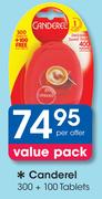 Canderel 300+ 100 Tablets-Per Offer
