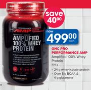 GNC Pro Performance AMP Amplified 100% Whey Protein-909g