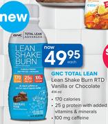 GNC Total Lean Shake Burn RTD Vanilla Or Chocolate-414ml