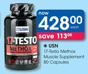 USN 17-Testo Methox Muscle Supplement 80 Capsules-Each