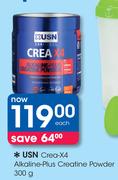USN Crea-X4 Alkaline-Plus Creatine Powder-300g