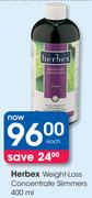 Herbex Weight-Loss Concentrate Slimmers-400ml